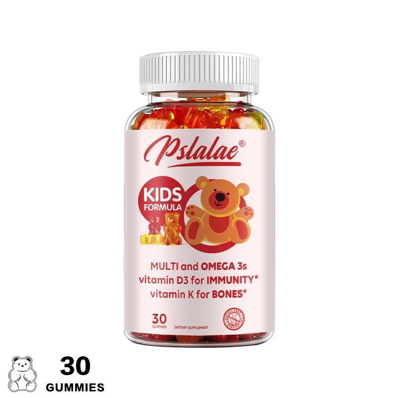 Children's Multivitamin Gummies - with Vitamin C, Omega-3 Fish Oil - Boosts Immunity and Supports Brain Health