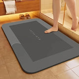 Diatomaceous Earth Bath Mat Super Absorbent Non Slip Fast Drying Soft Floor Mat for Shower Laundry Bedroom Kitchen RV Bathroom