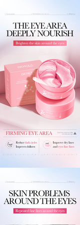 80 Pieces of Niacinamide Collagen Eye Mask, Anti-Dark Circles, Whitening, Anti-Wrinkle, Moisturizing, Anti-Aging Eye Patches