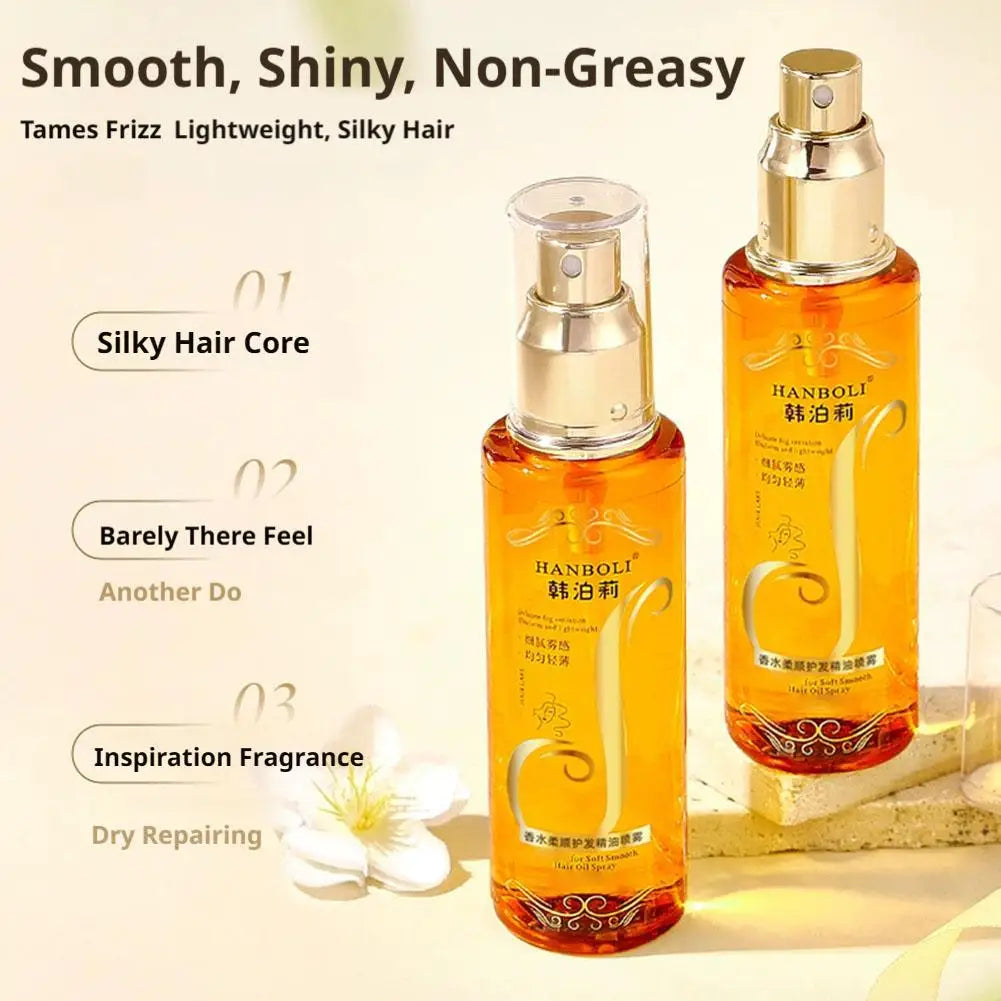 Hair Oil Spray Fragrance Hair Mask Nourishing Conditioning Oil Deeply Moisturizing Hair Curly Spray Gift Women Hair Care Serum