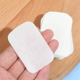 20/100/200pcs Portable Bath Hand Washing Slice Sheets Outdoor Travel Scented Foaming Soap Paper Bath Clean Soap Tablets