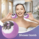 Bath Set Moisturizing Peeling Skin Care Bath Ball with Essential Oils And Bath Salts Handmade Bubble Ball Gift for Relaxing