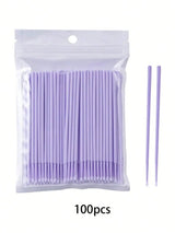 50/100pcs Nano Cleaning Swabs, Ultra Fine Makeup Remover Sticks For Eye Makeup, Contouring, Eyeliner, Lips And Skin Cleansing
