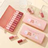 Set of 10 Shimmering Lip Glosses, Easy-To-Apply Lip Glaze, Non-Stick, Non-Fading, Moisturizing, Shiny Lip Gloss, Glass Lip Gloss with Fine Shimmer and Pearlescent Effect