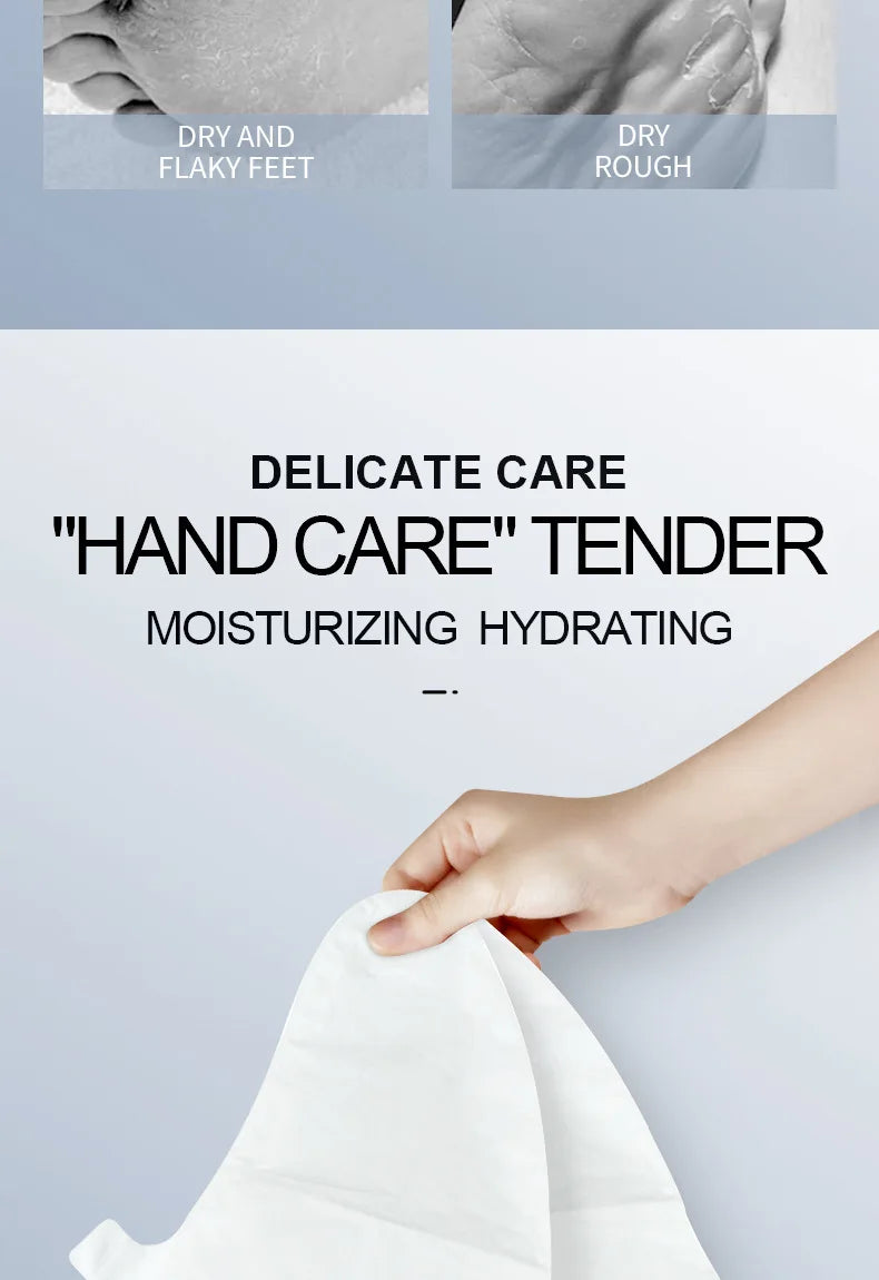 SADOER  Exfoliating Feet Mask Exfoliating Foot Peel Mask Socks Pedicure Peeling Dead Skin Remover Feet Mask Peel Moisturizing