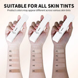 Foundation Stick Color Changing Foundation with Detachable Brush Blanc Cover Cream Stick Changing Hight Coverage Base Makeup