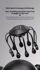 Electric Octopus Head Massager 10/14 Claws Smart Scalp Massage Device Relax Stress Relief Deep Tissue Home Head Spa Massager