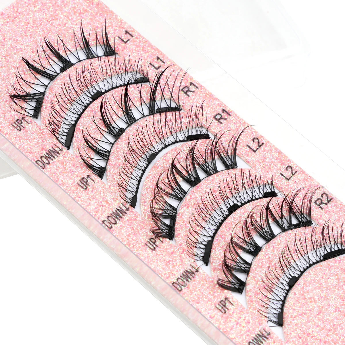 1/2 Pair Reusable Magnetic Eyelashes Tweezers Set Faux Mink Lashes Handmade 3D Natural False Eyelashes and Magnetic Tweezers Set