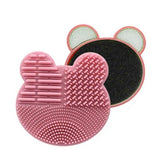 Colorful Brush Cleaner Scrubbe Board Cosmetic Makeup Brush Washing Silicone Gel Cleaning Mat Foundation Makeup Brush Cleaner Pad