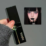 Pearlescent Polarized Green Lip Mud Gloss Fine Shimmer Lip Glaze Plumping Gothic Black Moisturizing Shiny Halloween Lips Makeup