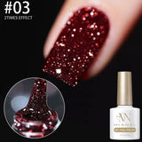 MIANEL Autumn Gel Nail Polish Adhesive Burst Flash Broken Diamond Halloween Christmas Nails Art Kit for Professional Use
