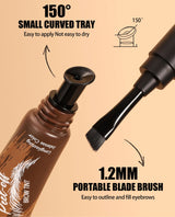 HANDAIYAN 5-color brush head peel-off eyebrow tint Waterproof, long-lasting, and smudge-proof peel-off eyebrow tint
