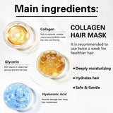 Collagen Hair Care Deep Repair Conditioning Moroccan Argan Oil Hair Mask Essence Suitable for Dry and Damaged Hair