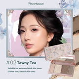 Flower Knows Makeup Butterfly Cloud Collar Collection Embossed Highlight&Contour Palette Face Powder Iluminador Contouring Kit