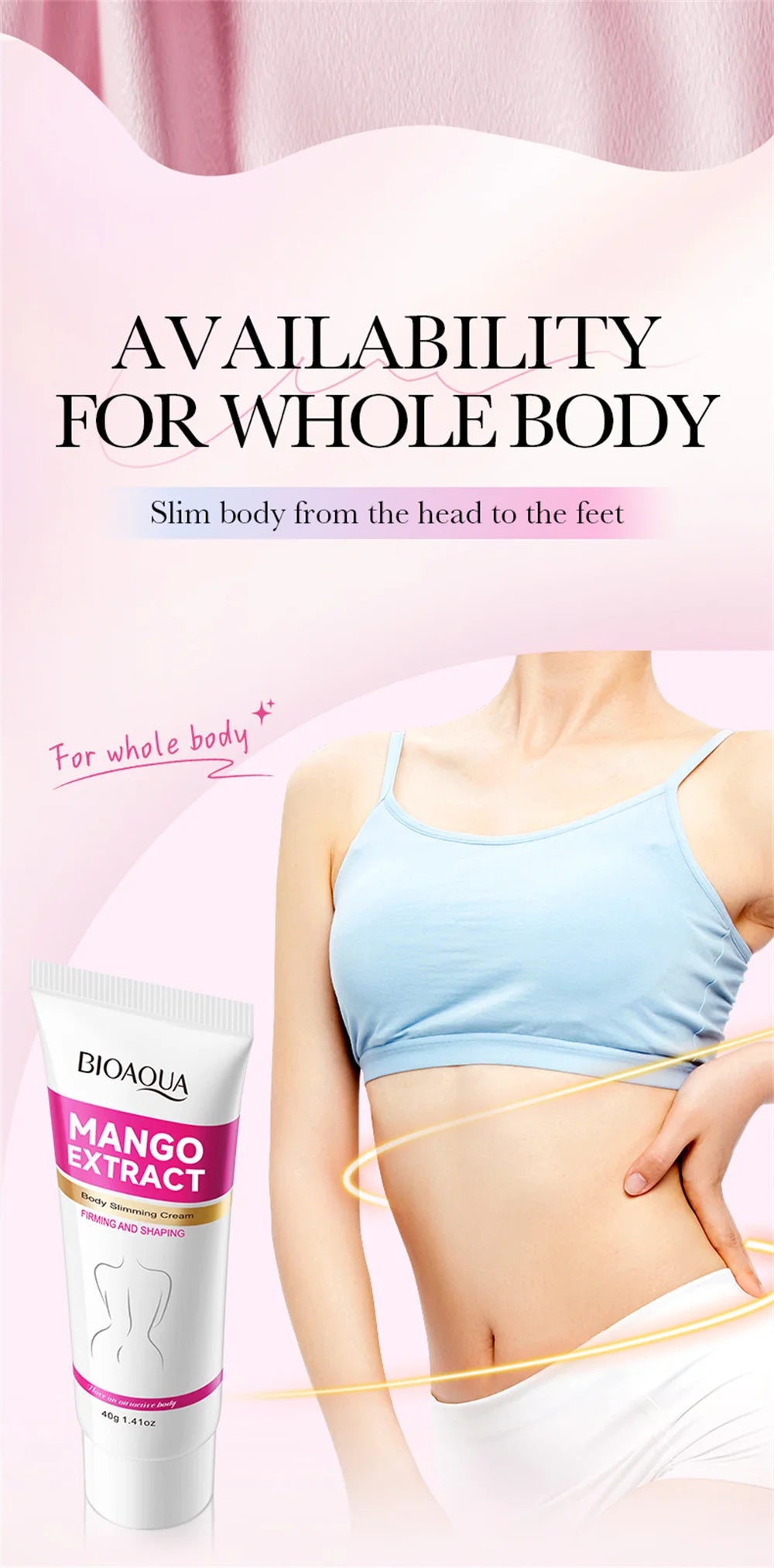 Fast Slimming Cream Weight Loss Remove Cellulite Sculpting Fat Burning Massage Firming Lifting Quickly Niacinamide Body Care 40g