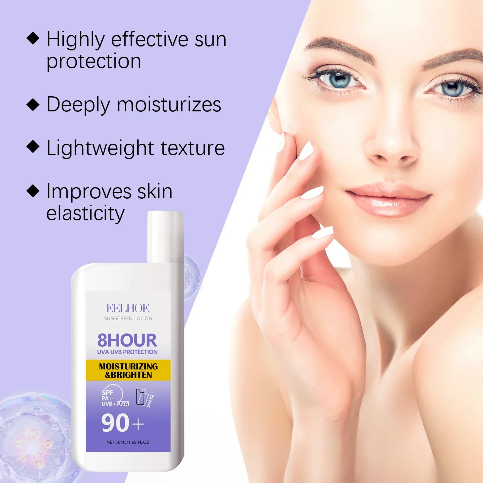UV Sunscreen Stick Spf90 Sun Protective Cream Anti Sunburn Isolation Sunscreen Waterproof Refreshing Sunscreen Moisturizer Cream