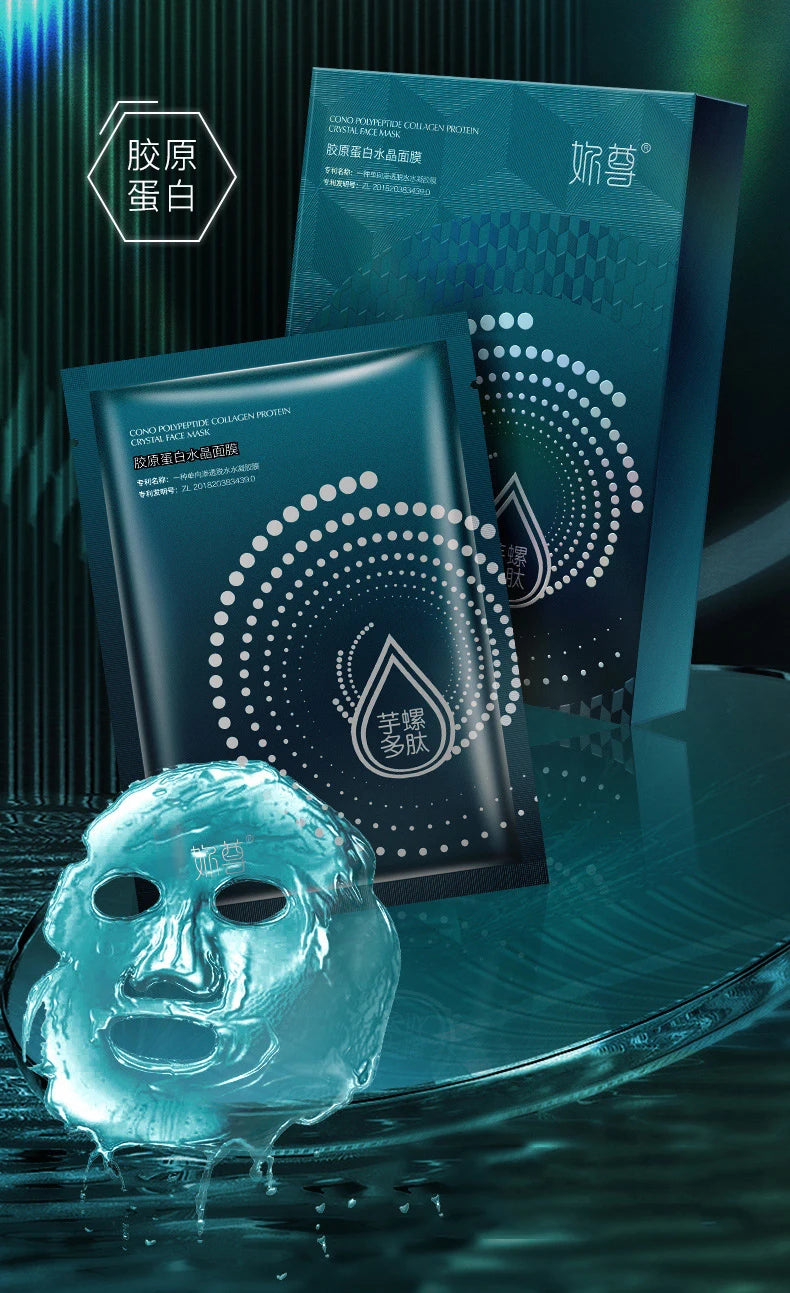 5pcs*30ml Tiktok Hot Sale Seaweed Collagen Filling Crystal Mask Replenishing Fruit Jelly Skin Transparent Mask Skin Care Masque