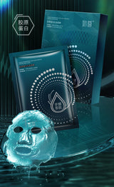 5pcs*30ml Tiktok Hot Sale Seaweed Collagen Filling Crystal Mask Replenishing Fruit Jelly Skin Transparent Mask Skin Care Masque