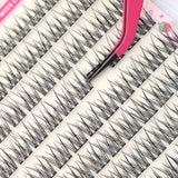 Easy-To-Adhesive False Eyelashes Set, Thick Cartoon Style with Natural Appearance, Suitable for Beginners, Thick and Fluffy, Rea