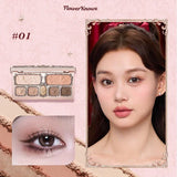 Flower knows Strawberry Cupid Collection Facial Complexion Palette Blush Eyeshadow Highlighter Flower Know Face Bronzer Palette