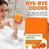 Handmade Persimmon Soap 100g  Essential Oil Deep Cleaning Body Soap Fragrance for Hygienic Cleanliness