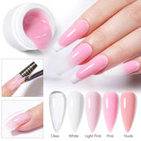UR SUGAR 6 IN 1 Extension Nail Gel 15ML Clear Quick Builder Nail Gel Semi Permanent Self-leveling UV Construction Gel Soak Off