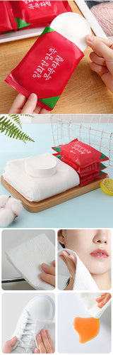10pcs Disposable Travel Towels Compressed Facial Wipe Portable Trip Essential Quick-Drying Towel Household Washable Wipes