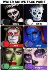 30G Water Solubility Monochromatic Body Paint Black And White Makeup Face Paint Halloween Party Waterproof Makeup Body Painting
