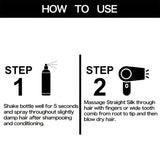 Leave-In Conditioner Spray with Keratin & Argan Oil - Deep Hydration for Curly/Color-Treated Hair - Frizz Control & Shine Enhanc