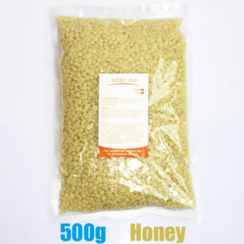 1000g 500g Waxing Wax Beans For Hair Removal Full Body Hot Film Hard Depilatory Wax Beads For Wax Heater Machine Hard Wax Beans