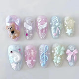 3D Angel Wings Nail Art Silicone Mold Reusable Clear DIY Manicure Template Wedding Gel Wings Design