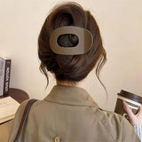 Korean Elegant Hair Claws Crab Matte Acetic Acid Hair Clip Spoon Hairgrip Hairpin New Barrettes Ponytail Women Hair Accessories