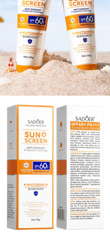 SAODER Spf 60+ Sunscreen For Face Body Sun Block Creams Sweat Proof Refreshing Non Greasy Solar Blocker Protector Sun Cream
