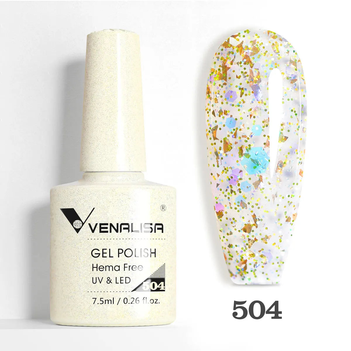 Venalisa HEMA TPO FREE Nail Gel Polish Glitter Gorgeous Full Coverage Soak Off UV LED French Nail Jelly Pink Nude Collection
