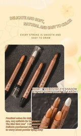 Double-ended Eyeshadow Pen Eyeliner Multiuse Shimmer Shadow Pearlescent Glitter Brightening Longlasting Waterproof Sweat-proof