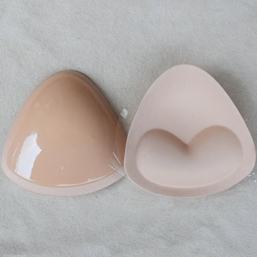 1 Pair Self-Adhesive Inserts Triangle Push Up Pads With Massage Removable Sticky Breast Enhancer Pads Breast Lifter For Women