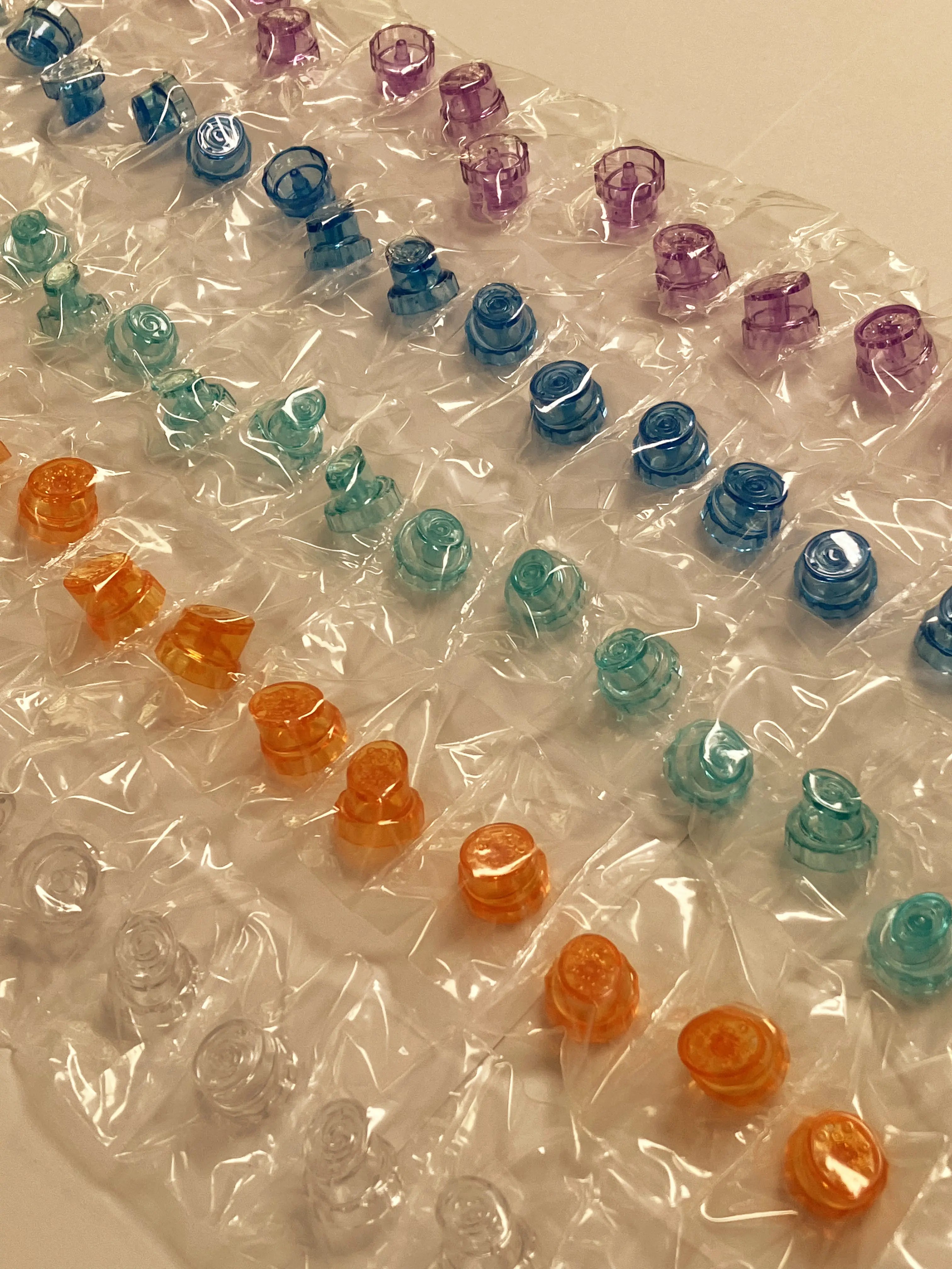 15-pack Hydra Tips Hydro Face Peel Tips Large Blue Clear Small Teal P/N 74111-15