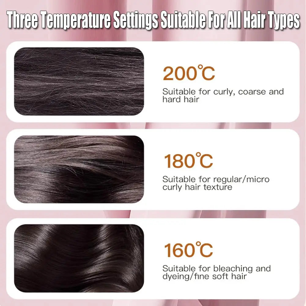 Portable Wireless Straightening Comb Mini USB Rechargeable Hair Straightener Brush Multifunctional Gentle Hair Styling Accessory For Travel Daily Use
