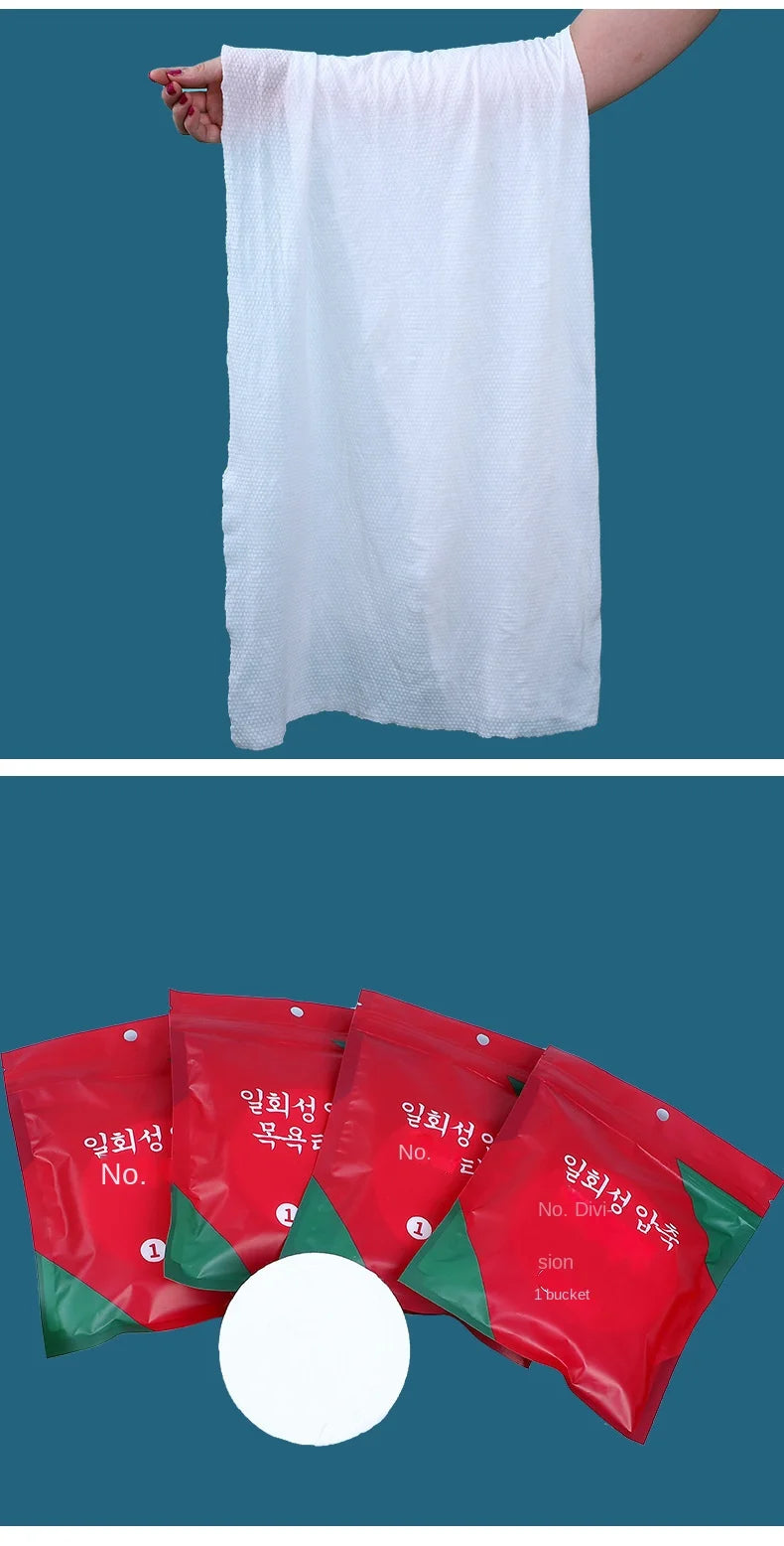 70x140cm Disposable Bath Towels Large Compressed Cotton Thickened Bath Towels Travel Hotel Bath Washable Towels