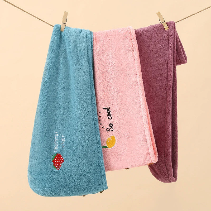 1pc Soft Quick-Dry Hair Towel  - Absorbent Hair Drying Wrap for Women Girls, Bathroom Essential Hair Hat