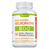 Neuropathy Support Supplement 600mg - Supports The Nervous System, Relieves Stress, Promotes Brain Function, and Boosts Energy