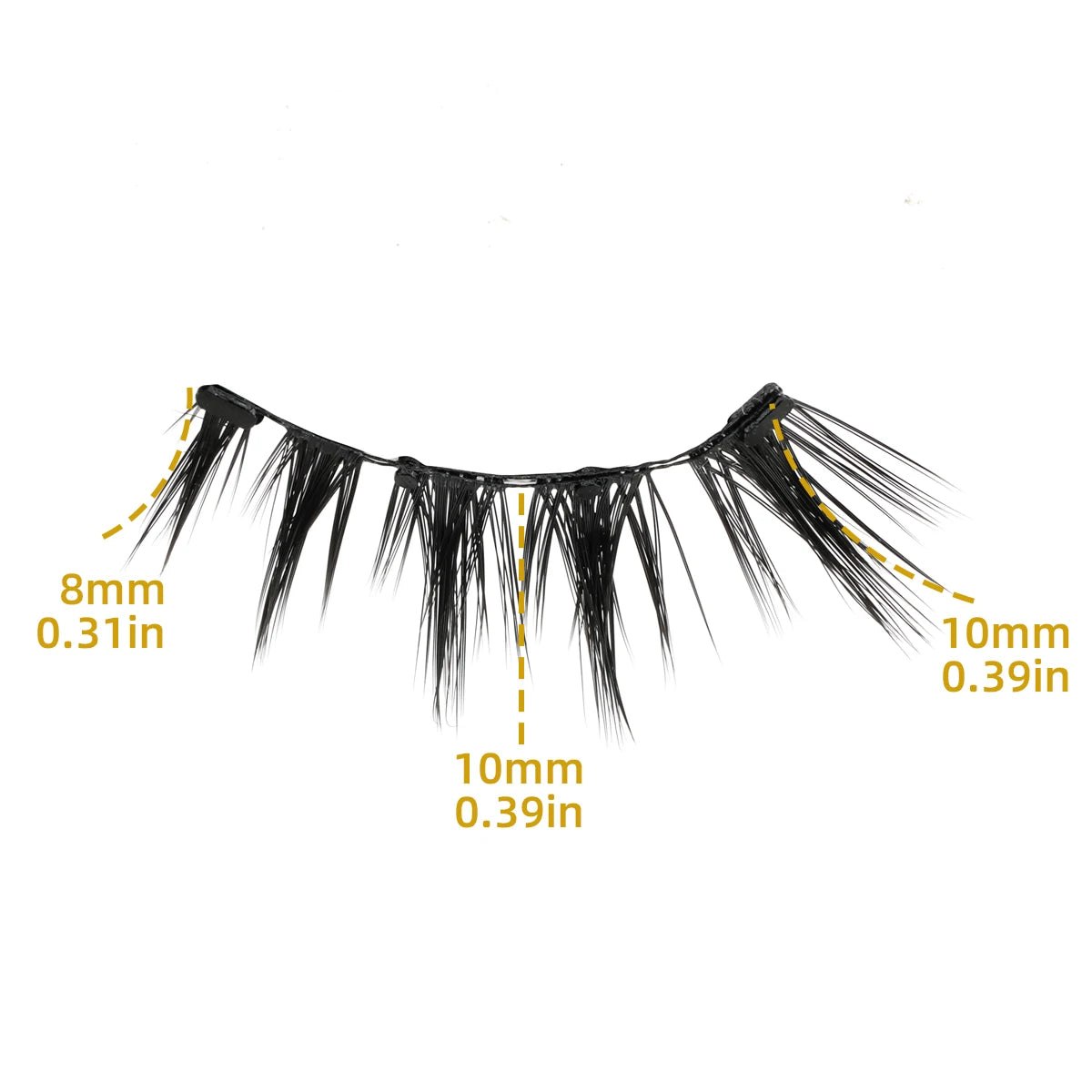 1/2 Pair Reusable Magnetic Eyelashes Tweezers Set Faux Mink Lashes Handmade 3D Natural False Eyelashes and Magnetic Tweezers Set