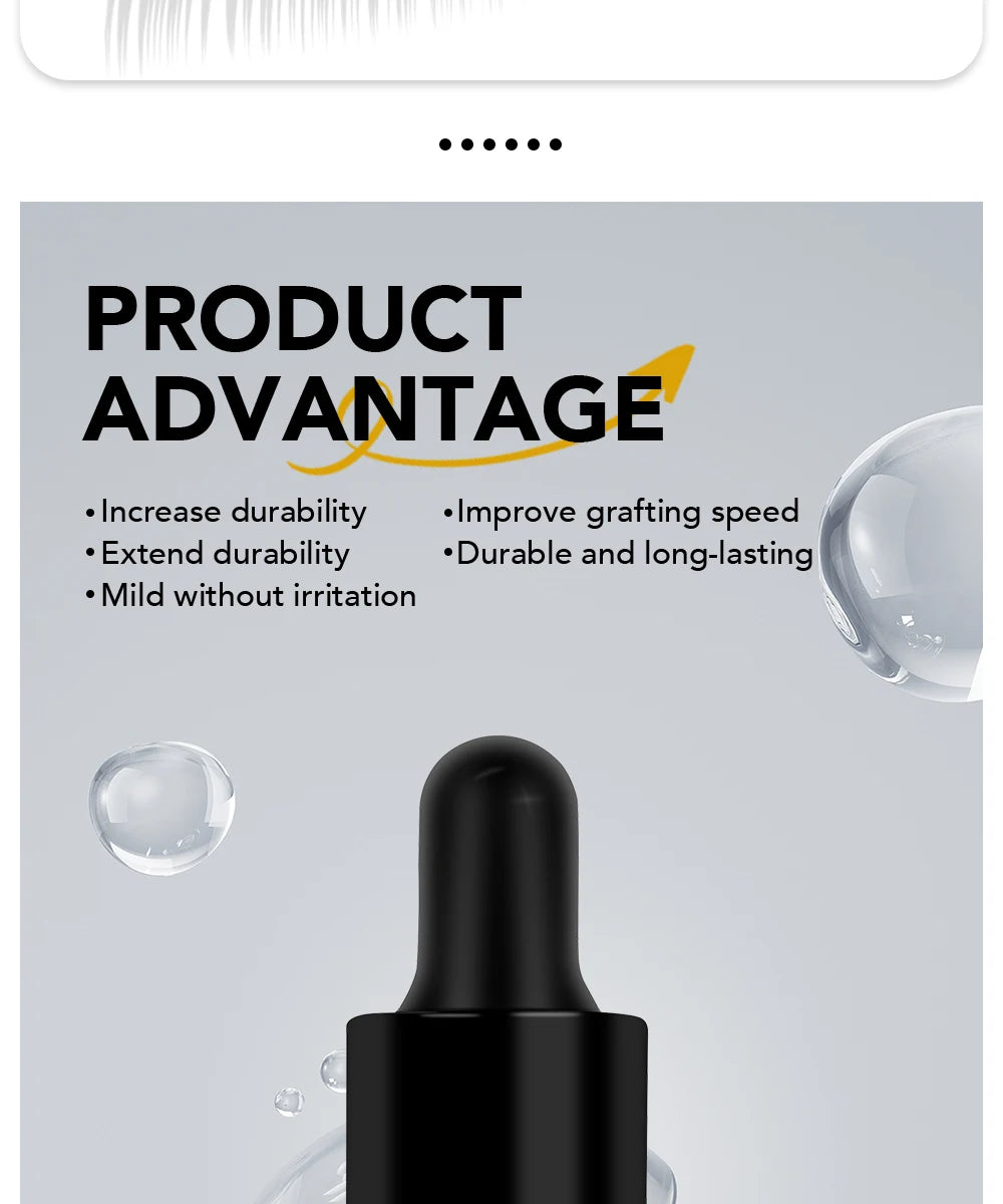 NATUHANA Premium Eyelash Extensions Glue Primer 10ml Long Lasting Fixing Agent for Professional Lash Application Makeup Tool