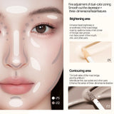 4-Color 3D Face Contour Liquid Bronzer Shade Smooth Highlight Mirror Lasting Natural Nose Shadow Waterproof Brighten Makeup