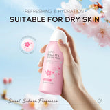 LAIKOU Sakura Facial Mist Brightening Spray Moisturizing Face Serum Brightening Toner Shrink Pores Oil Controlg Skincare 100ml
