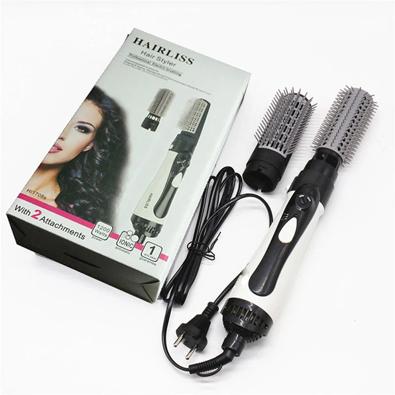 Hot Air Brush One Step Hair Dryer Brush Volumizer Dry Straighten Curl Comb Negative Ionic Hair Styler