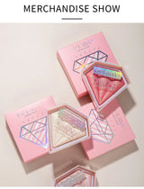 Natural Diamond Highlighter Powder 5 Color Shimmer Contour Nose Shadow Brightening Face Makeup Cosmetics Palette