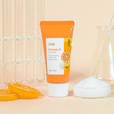 Vitamin C Facial Cleanser Deep Cleansing Moisturizing Blackhead Removal Gentle Foam Hydrating Non-Drying Face Wash Cleanser