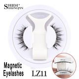 1/2 Pair Reusable Magnetic Eyelashes Tweezers Set Faux Mink Lashes Handmade 3D Natural False Eyelashes and Magnetic Tweezers Set