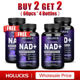 NAD+ Supplement - with Resveratrol, Enhances Cellular Vitality, Cell Repair, Anti-Aging, Antioxidant, Improves Energy, Focus